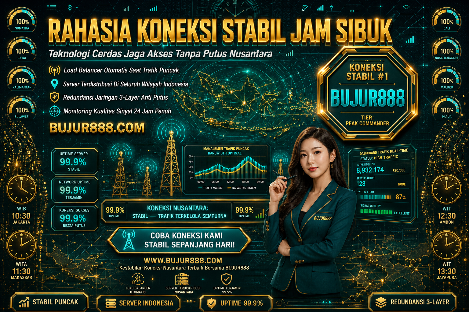 BUJUR888 超 Rahasia Kestabilan Koneksi Saat Jam Sibuk Pengguna Nusantara